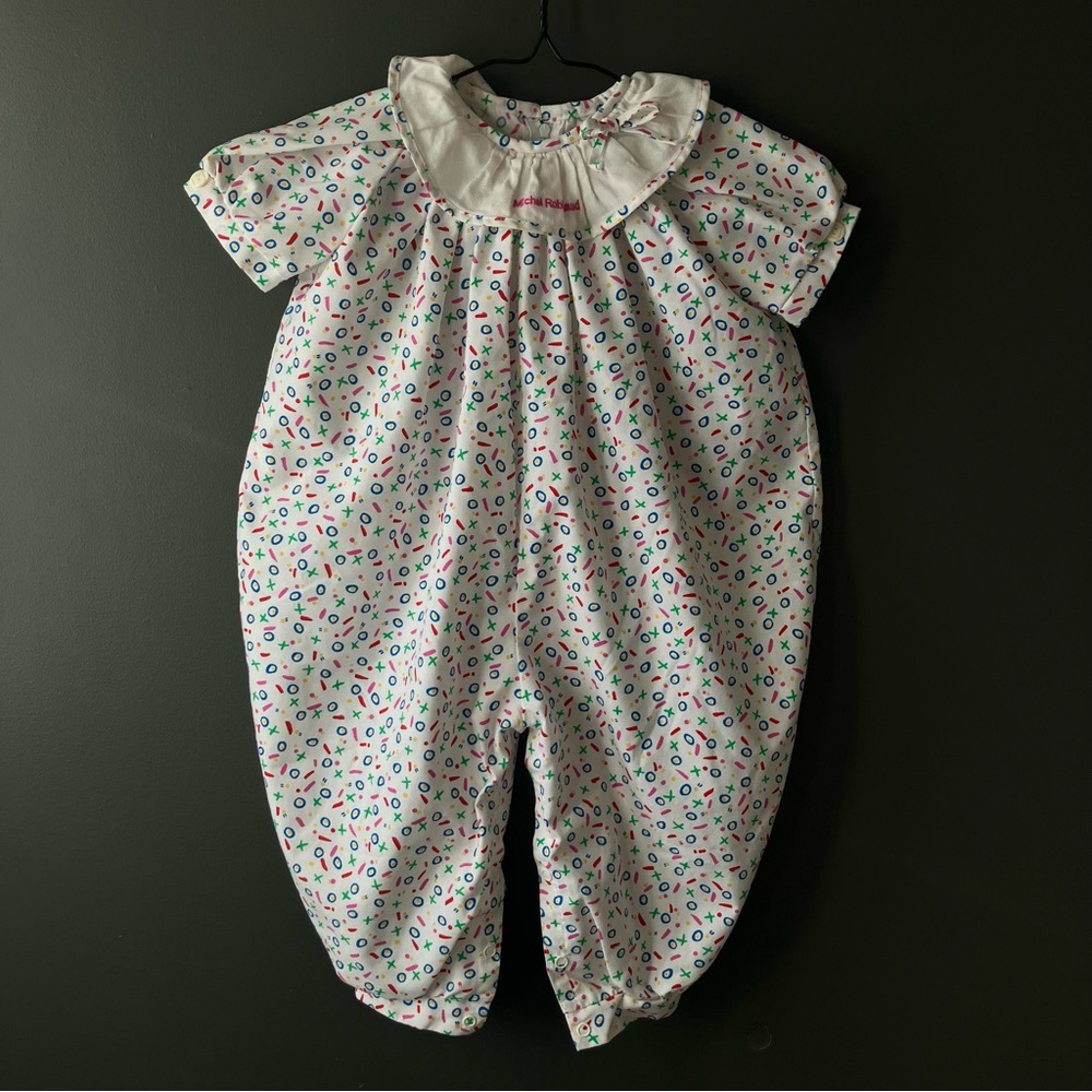 Vintage Designer Baby Romper Michel Robichaud Montreal Canada (12m+)